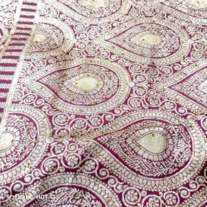 Elegant Tanu Silk Saree - Peach &amp; Purple