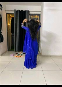 Royal Blue Kurta Set with Dupatta