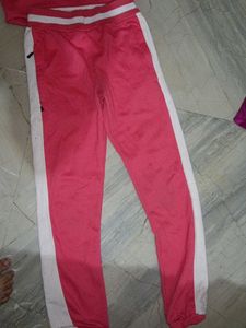 Pink &amp; White Tracksuit Set