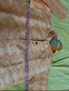 Kids Peach Kurta Set