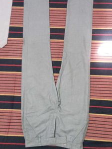 Stylish Grey Textured Trousers