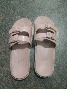 Buckled Slide Sandals
