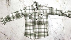 Green & White Checked Shirt