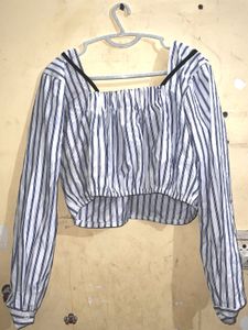 Striped Crop Top