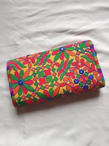Handmade Embroidered Clutch