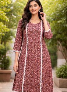 Floral Print Kurta with bottom