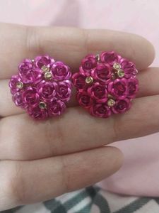 Y2K Style Floral Stud Earrings