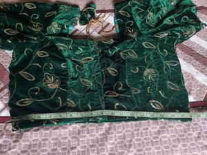 Green Embroidered Blouse
