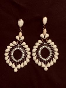 Elegant White Drop Earrings