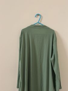 Green Duster Cardigan