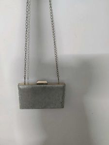 Lavie Silver Textured Clutch