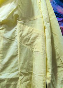 Bright Yellow Button-Up Blouse