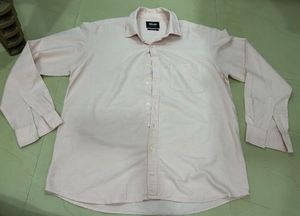 Men's Pink Long Sleeve Button-Up Shirt