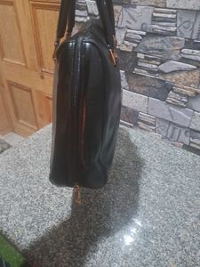 Chic Black Patent Handbag
