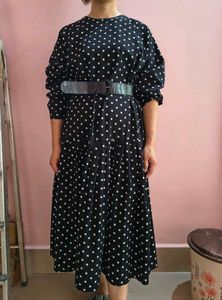 Black and White Polka Dot Dress