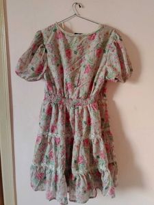 Floral Tiered Mini Dress