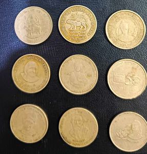 Vintage Indian Commemorative Coins