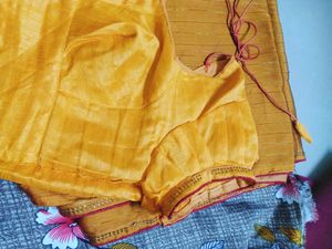 New Saree With Designar Blause