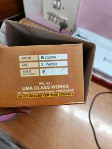 Brand New Burberry- Glass Container