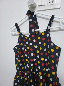 Fun Polka Dot Sundress with neck scarf