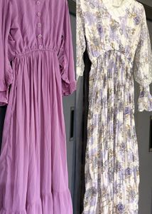 Elegant Floral & Lavender Maxi Dresses