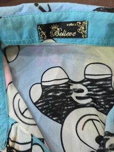 Cute Teddy Bear Print Shirt