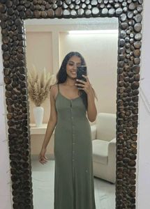 Olive Green Maxi Dress
