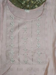 Beautiful Pink Embroidered Kurta