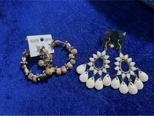 Boho Hoop & Dangle Earrings Set