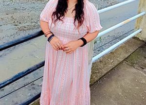 Floral Print Puff Sleeve Dress