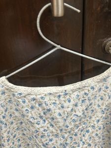blue coloured short kaftan style top