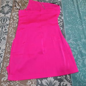 One-Shoulder Ruched Mini Dress