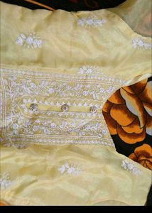 Elegant Yellow Embroidered Kurta Set
