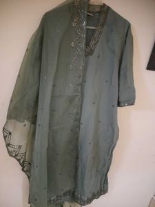 Embellished Kurta Set with Dupatta