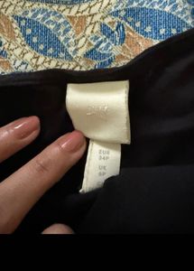 Black Button-Front Spaghetti Strap Dress