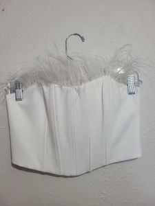 Zara Feather Corset Top