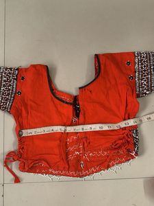 Vibrant Orange Lehenga Choli Set