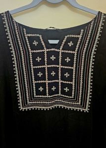 Black Kurti with Embroidery work