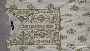Embroidered White Top