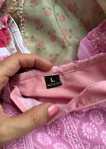 Pink Chikankari Kurta