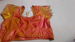 price drop Orange & Pink design blouse