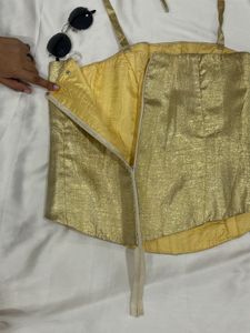 Golden Corset Top