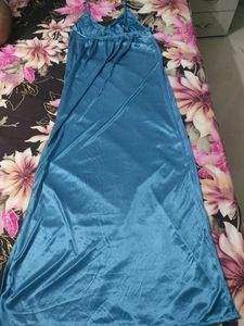 PRICE ⏬Satin Nighty with Robe free size(S to XXL)