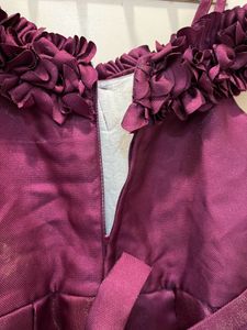 Elegant Off-Shoulder Burgundy Dress