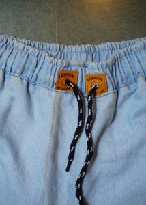 Blue Flared Bootcut Pants