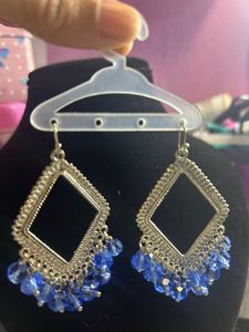 Boho Blue Dangle Earrings