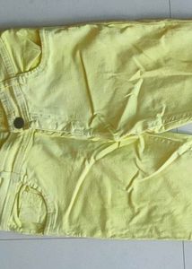 Yellow Denim Jeans