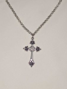 Gothic Cross Pendant Necklace