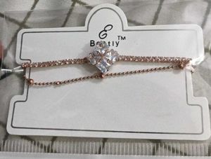 Sparkling Clover Charm Bracelet