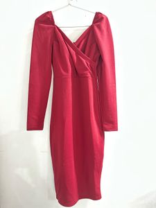Elegant Red Bodycon Dress
